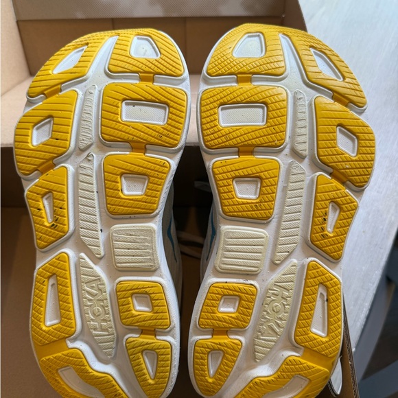 Hoka One One Women's Beige and Pink Athletic Shoes - Picture 3 of 4